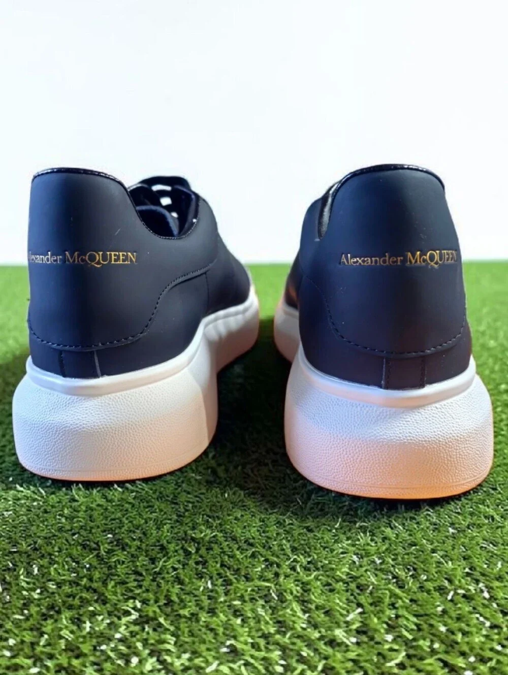 Alexander McQueen Oversized Black White Sole Size 11 No Box
